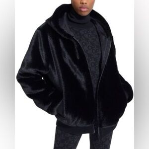NWT The Kooples Reversible Faux Fur Jacket